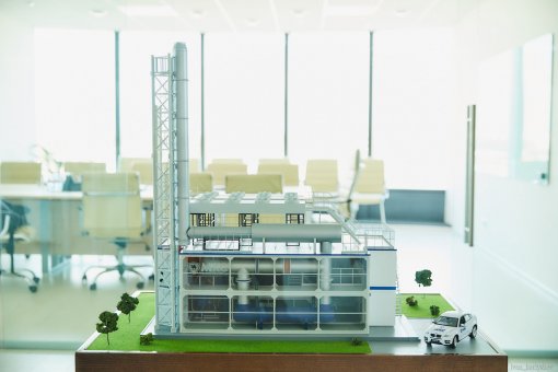 4,5 MW mini-MPP of modular execution designed by MKC Group of Companies visualized as an architectural model